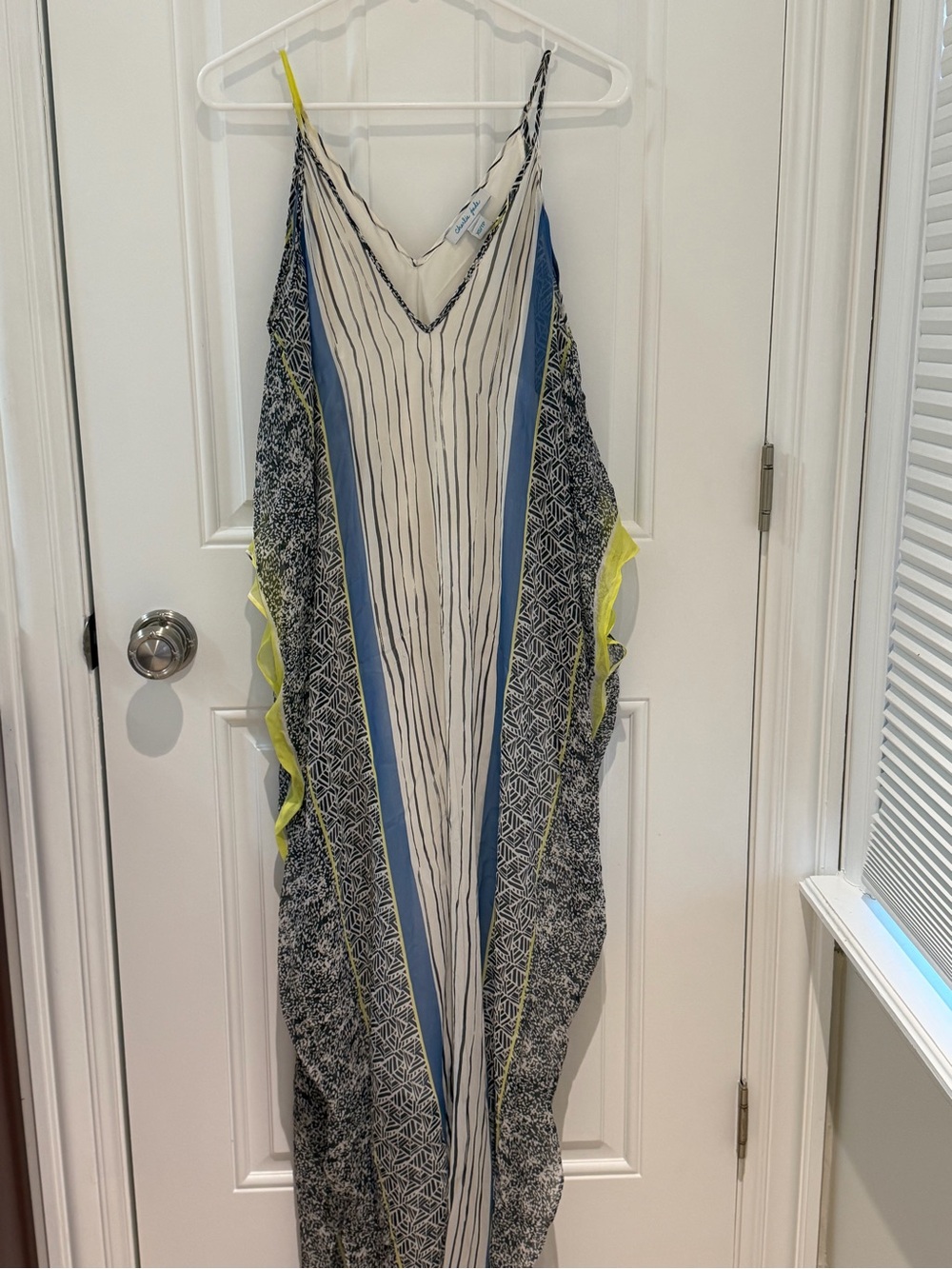 Charlie Jade Cold Shoulder Silk Maxi Dress - Size XS